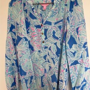 Lilly Pulitzer Silk Elsa Top